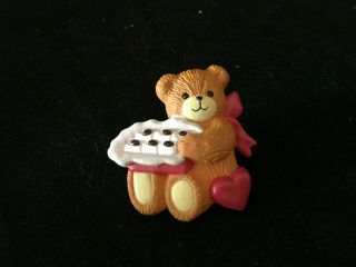 Lucy & Me Bear Pin Dessert Time Enesco Lucy Rigg 1986