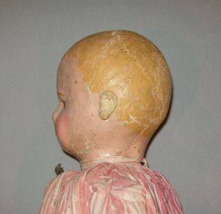 Antique Vtg Ca 1900s Martha Chase Rag Cloth Doll Painted Face 21 