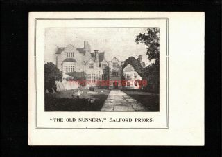 Stratford - On - Avon Salford Priors The Old Nunnery Court Size Postcard L19c - Uk134