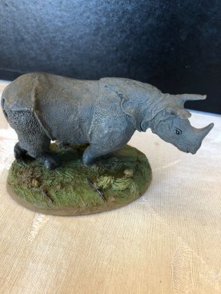 Franklin Wildlife Preservation Trust Sculpture Figurine Rhino Tiger Gorilla