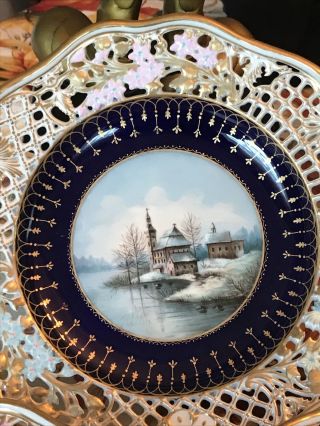 5 Antique Royal Vienna Hand Painted Plates 2