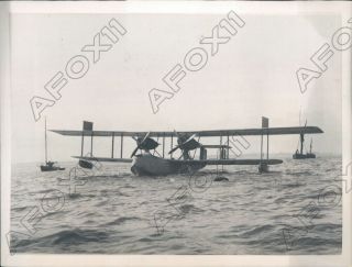 1923 London England First Photo Of Vickers Valentia Iii Seaplane Press Photo