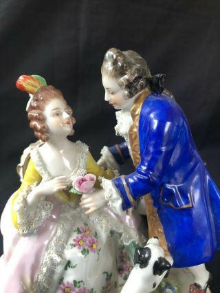 Antique german porcelain figurine volkstedt 