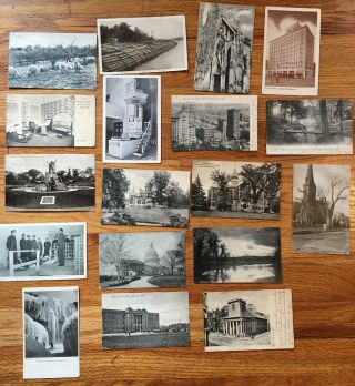 Old Vintage Antique Black And White Rppc Postcards Mainly Ny And Massachusetts