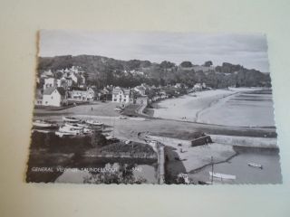 Vintage Real Photo Postcard General View Of Saundersfoot Franked 1960 §a1295