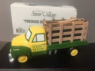 Dept.  56 Snow Village Firewood Delivery Truck (54864) Accessory - Retired