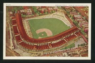 Cubs - Chicago Wrigley Field 5½x3½ Vintage Postcard: Vg - Pencil 088 - 1
