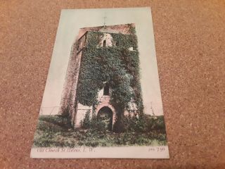 Postcard Old Church,  St Helens,  Isle Of Wight The Duver Iow Iw Posted In 1906
