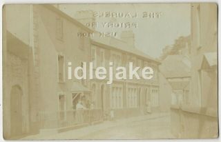 Usk Priory Street Old Wales Monmouth Rp Postcard C1910