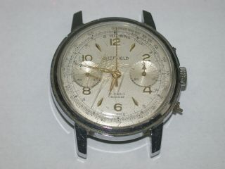 Valjoux 7730 Men’s Chronograph Vintage Mechanical Wristwatch.  116a