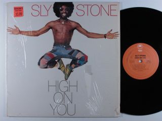 Sly Stone High On You Epic Lp Vg,  Shrink
