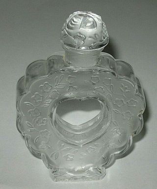 Vintage Nina Ricci Coeur Joie Lalique Perfume Bottle - Open/empty - 4 " Height