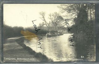 Old Postcard,  The Canal,  Rickmansworth,  Hertfordshire
