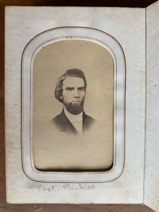 1860s Cdv Family Album W.  A.  Prickitt Civil War Captain Jersey Roth Freehold
