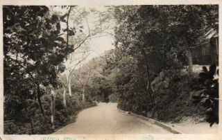 Old R.  P.  Postcard Of Victoria Road,  Hong Kong,  On The Peak