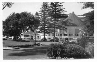 Rppc Hotel Del Coronado San Diego,  California Old Cars Ca 1940s Vintage Postcard