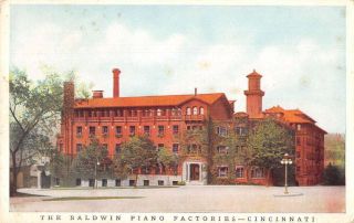 Cincinnati Ohio Baldwin Piano Co Factory Vintage Postcard Aa28000