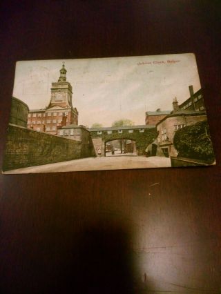 Old Postcard Jubilee Clock Belper