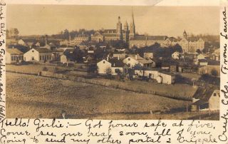 C.  1906,  Rppc Indiana,  In,  Mailed,  Oldenburg - Point,  In,  Old Postcard
