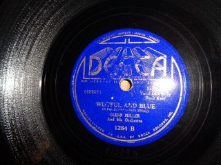 30s Decca Sunburst Lb.  78/glenn Miller&his Orch.  /doris Kerr/sterling Bose