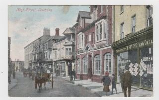 Old Card Rushden High Steet 1905 Northampton Kettering Whiting Pianos