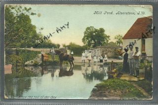 Old Postcard,  The Mill Pond,  Alverstone,  Isle Of Wight