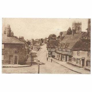 Potterne High Street,  Wiltshire,  Old Postcard By Wilkinson,