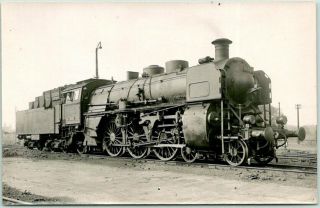 Vintage German Railroad Rppc Real Photo Postcard Locomotive Engine Train