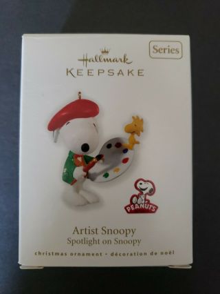 Hallmark Ornaments 2010 Spotlight On Snoopy Series 13 Artist Snoopy Peanuts