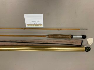 Abercrombie And Fitch 2 Piece Split Bamboo Fly Rod 7 1/2 Ft Exc Cond