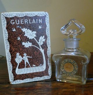 Vintage Guerlain Baccarat Perfume Bottle/box Mitsouko