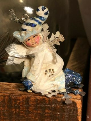 Midwest Cannon Falls Pam Schifferl Folk Art Frost Fairy Ornament Snowflake