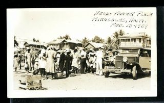 Vintage Photo Miragales Haiti Local Marketplace Village Scene Vendors 1939 02