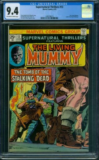Supernatural Thrillers 13 Cgc 9.  4 Ow/wh