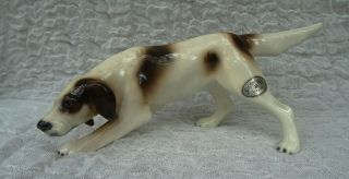 Goldscheider 6803 Vintage Fine Porcelain Dog Statue Figurine