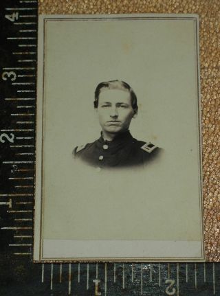 Cdv Civil War Lieutenant Revenue Stamp