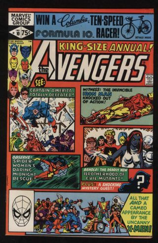 Avengers Annual 10 Vf 8.  0 Cr/ow Pgs 1st Rogue Marvel Id: 11132