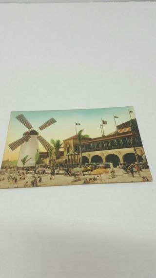 Vintage Travel Postcard Roman Pools And Casino Miami Beach Florida