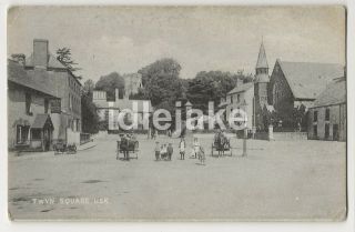 Usk Twyn Square Old Dunning Monmouth Wales Postcard C1910