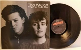 Tears For Fears Songs From The Big Chair Lp Mercury - Play Vg,  A1