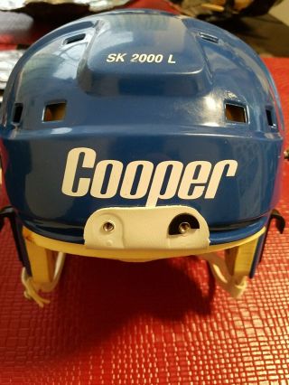 Vintage Cooper Sk2000 Hockey Helmet Royal Blue Sr Lg