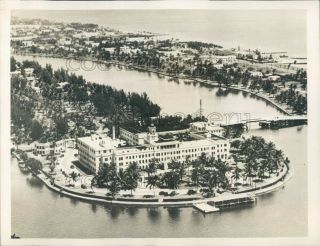 1940 Press Photo Aerial Saint Francis Hospital 1940s Miami Florida