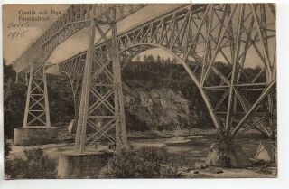 Suede - Sweden - Sverige - Old Postcard - Gamla Och Nya Forsmobron - Pont
