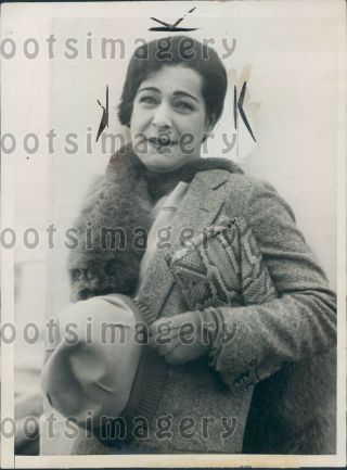 1927 Movie & Stage Actress Alla Nazimova Press Photo