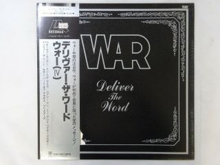 War Deliver The Word Lax Aw - 2004 Japan Vinyl Lp Obi