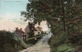 Ingleby Nr Derby Old Postcard By R.  & D Kromo Series