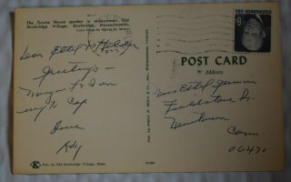 5 Vintage Postcards Massachusetts 1920s - 1970s,  some with stamp 3