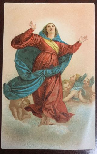 Vintage L’assunta The Assumed Detailed Titian Renaissance Art Stengel Postcard