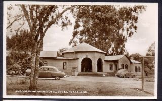 Angoni Highlands Hotel,  Dedza,  Nyasaland.  1962 Vintage Real Photo Postcard