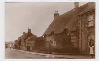 Great Old Real Photo Card Gretton Village Around 1920 Corby Northampton